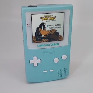 Nintendo GameBoy Color Pastel Mint Green  Q5 XL Laminate IPS Display Colour - Rechargeable battery