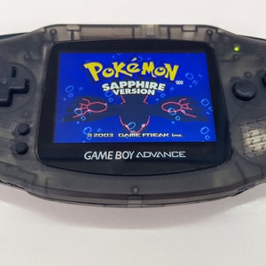Gameboy Advance GBA Clear Black Backlight IPS V3 Laminated display