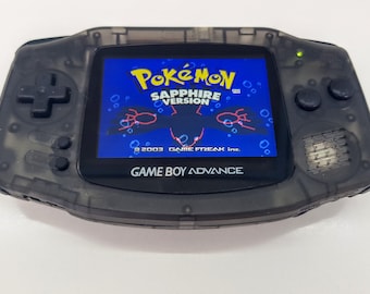 Gameboy Advance GBA Clear Black Backlight IPS V3 Laminated display