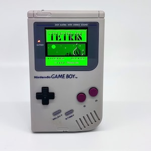 Ultimate Nintendo Gameboy DMG-01 Retroilluminazione IPS V4 - colore di sfondo modificabile - display più grande Q5 - DMG