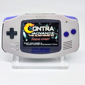 Gameboy Advance GBA Snes SFC  Themed  Backlight IPS V2 - audio amp - tactile buttons
