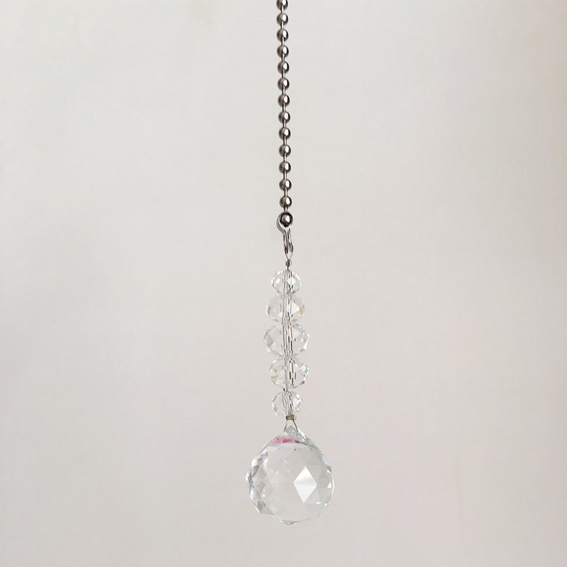 Lamp Decorative 3ft Fan Pull Chain Set Home Ornaments Long Crystal Light Pull Chain #6 3.2mm ball size