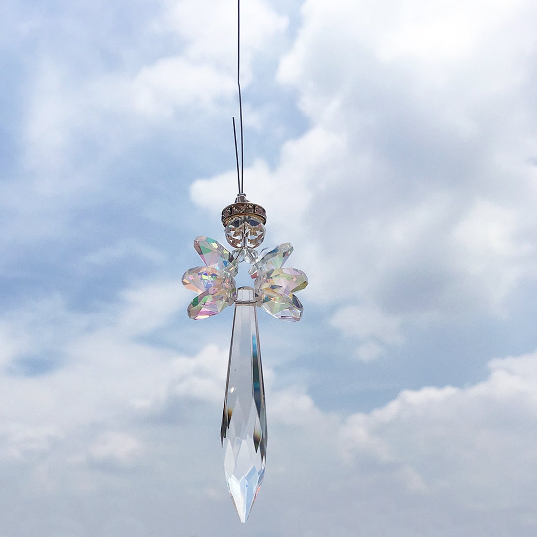 Crystal Suncatcher Angel Sun Catcher for Windows Hanging - Etsy
