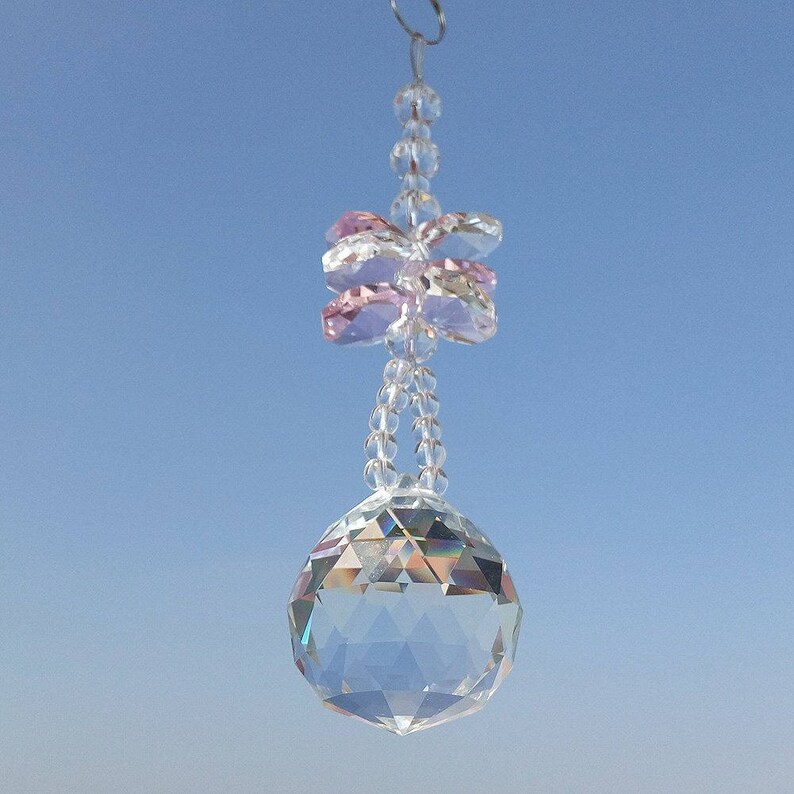 Hanging window prism suncatcher sun catcher faceted crystals Etsy