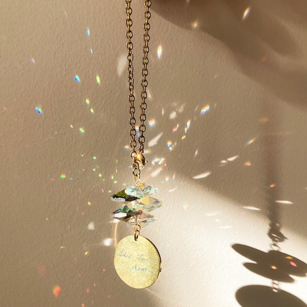 Personalized Memorial Sun Catcher – Handwriting Keepsake Gift
