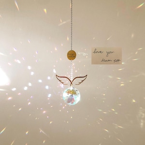 Look for Me in Rainbows Personalized Memorial Rainbow Suncatcher, Memorial for Loss of Granpda, Custom Handwritten Ornament