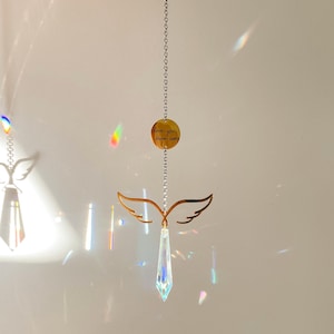 Personalized Handwritten Memorial Sun Catcher, Look for Me In Rainbows, Loss of Loved One Gift