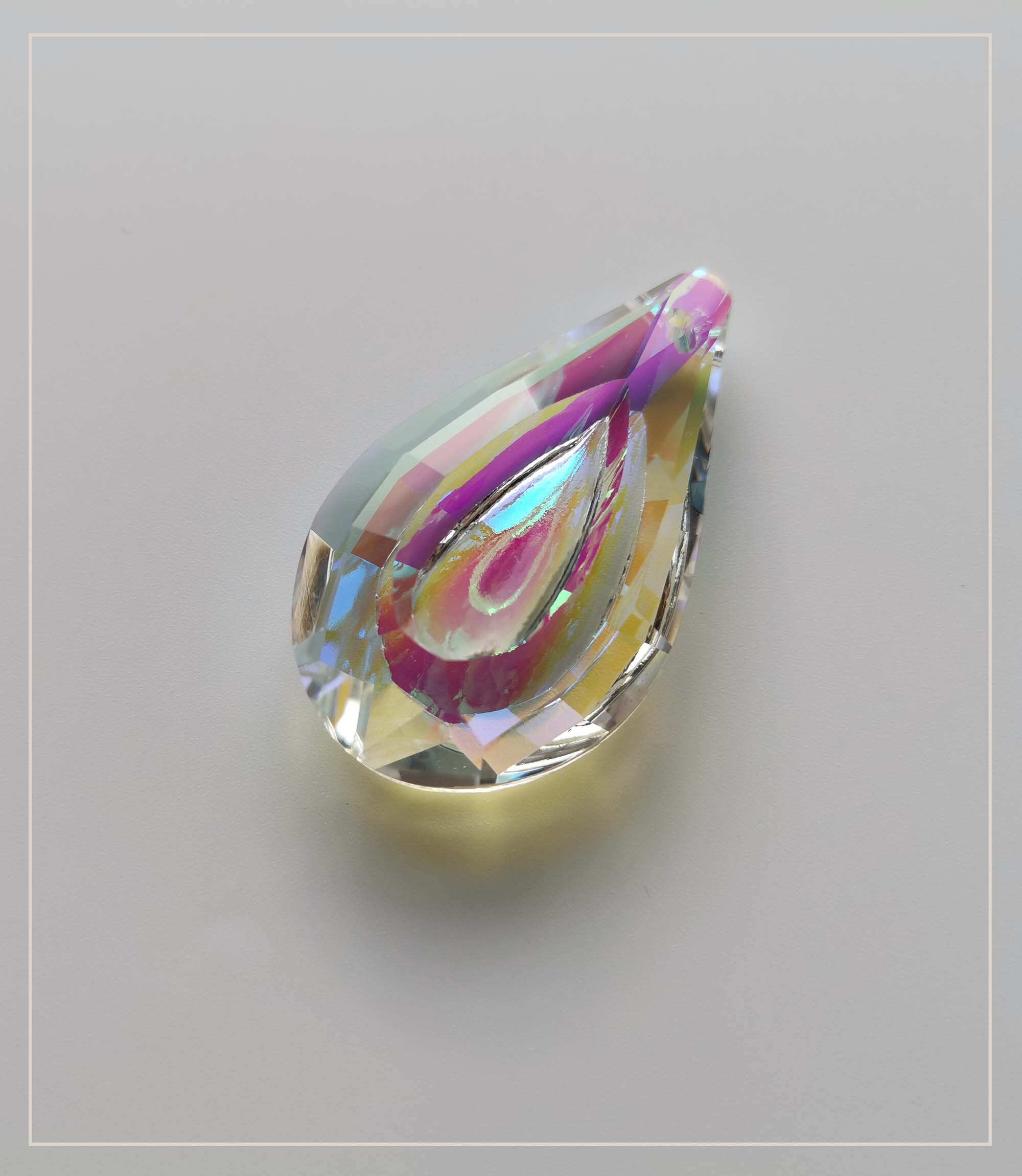 Crystal Drop Prism Iridescent AB Sun Catcher 50mm | Etsy
