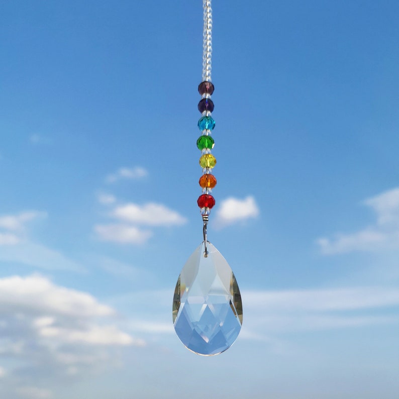Hanging Window Chakra Suncatcher Glass Crystal Suncatchers Etsy