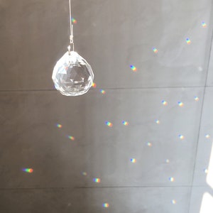 Sun Crystals for Window, Prism Crystal Suncatcher,Crystal Ball Prism, Clear, 20mm/30mm/40mm