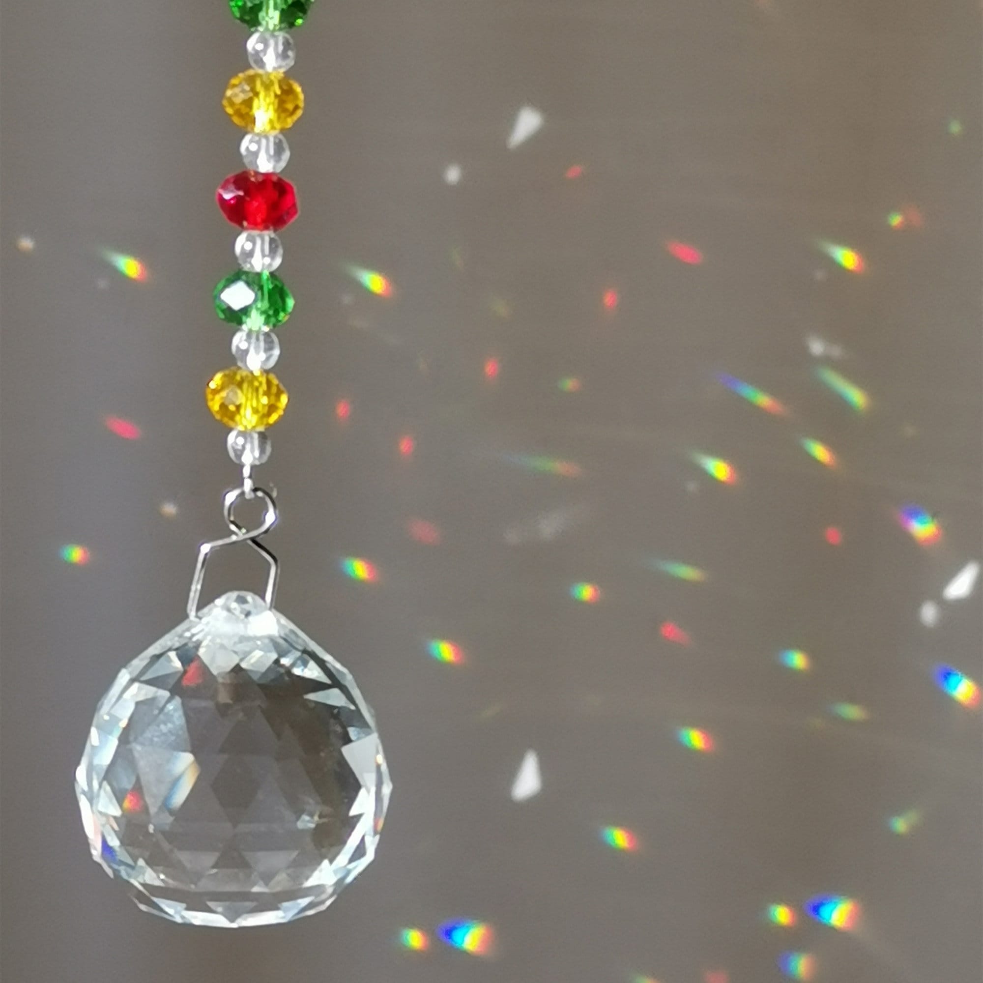 Prism Suncatcher Hanging Window Crystals Christmas Sun Etsy