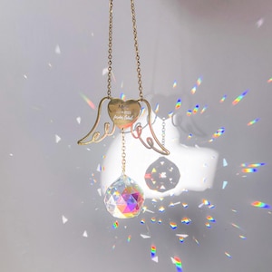 Personalisierter Haustier-Memorial-Sonnenfänger, Hund, der Geschenk weggeht, Verlust der Katze, suchen Sie mich im Regenbogen