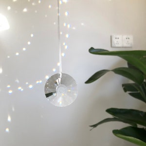 Sun Disc Disk Prism Suncatcher with 1 Hole 40mm