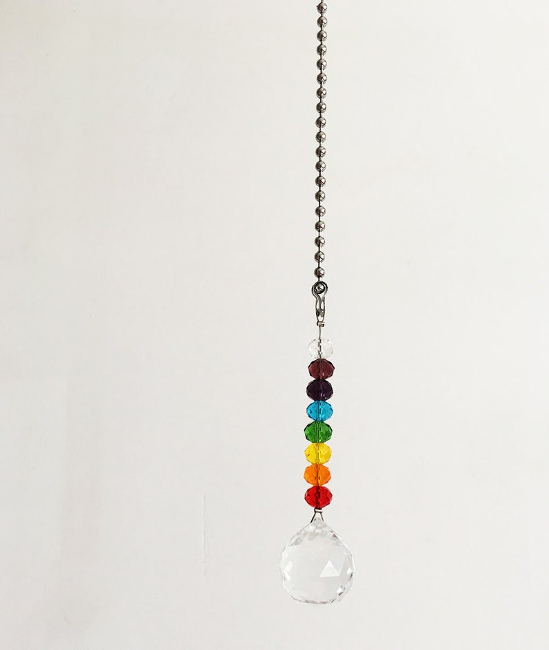 Lamp Decorative 3ft Fan Pull Chain Set Home Ornaments Long Crystal Light Pull Chain #6 3.2mm ball size