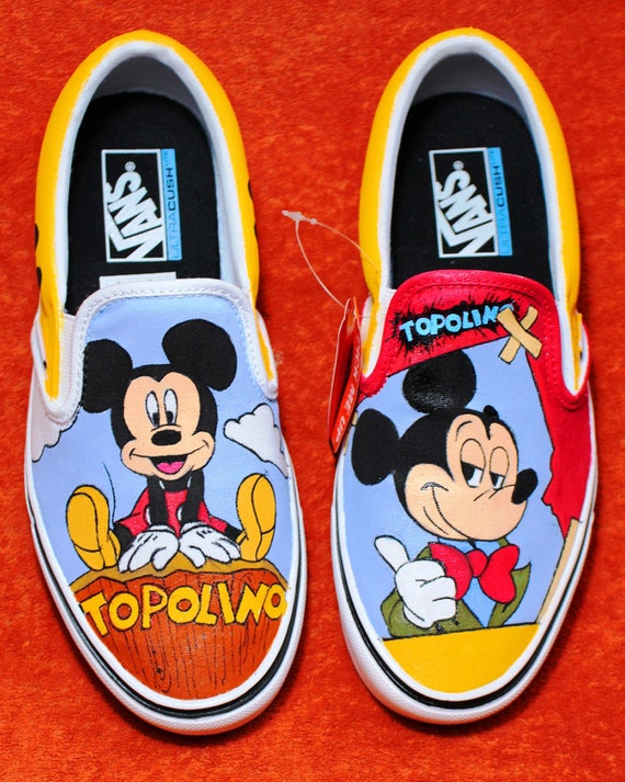 custom mickey mouse vans