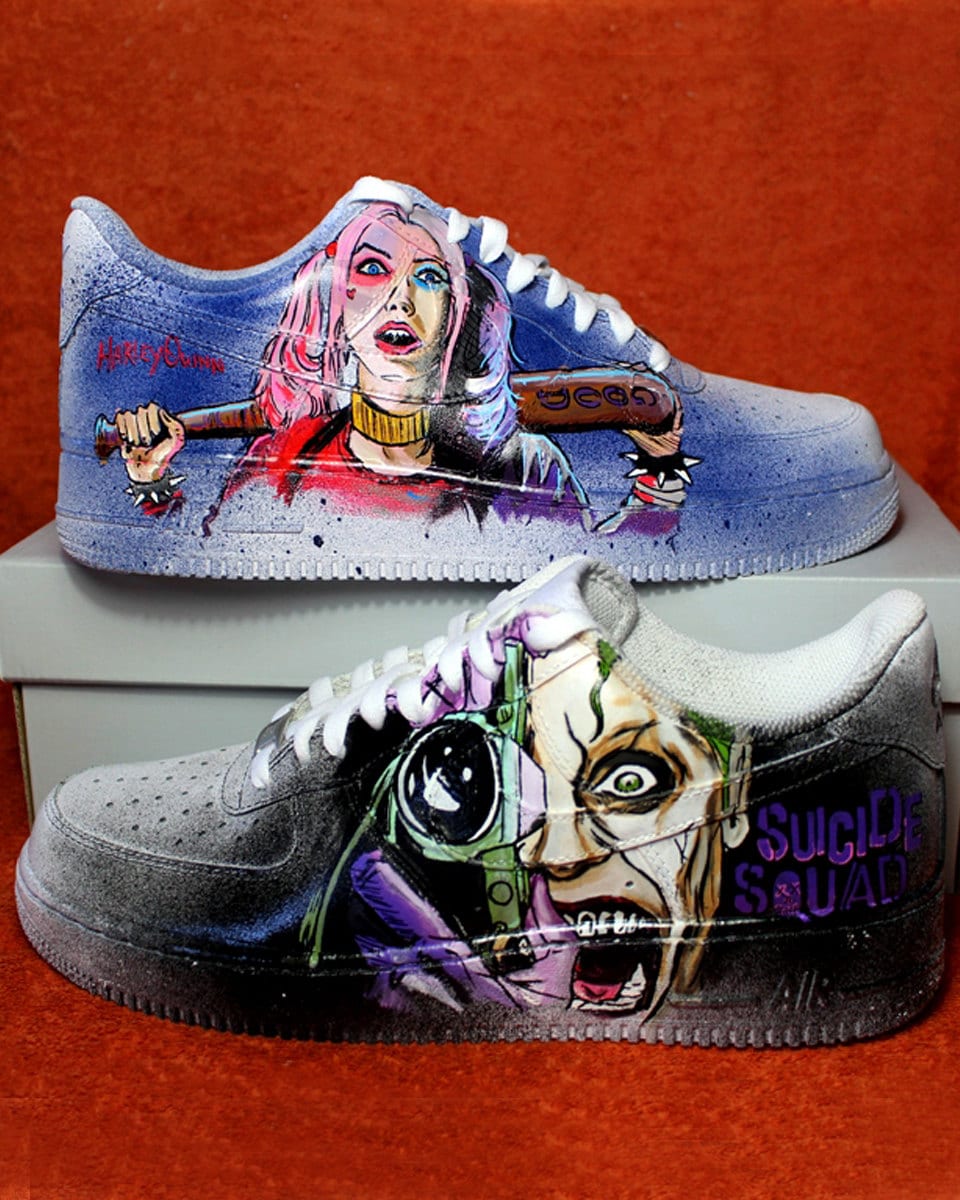 Custom Nike Air Force suicide Squad Hand-painted - Etsy