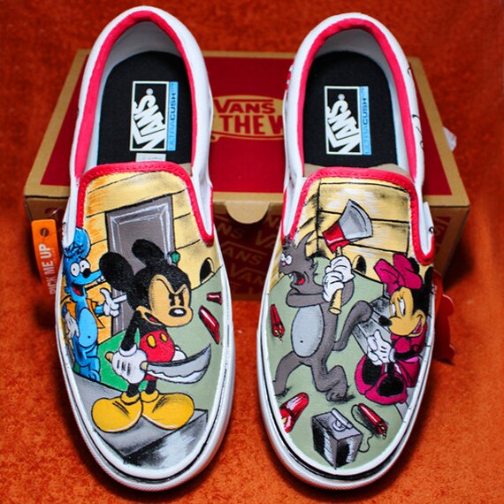 Vans personalizzate Topolino vs Grattachecca e | Etsy