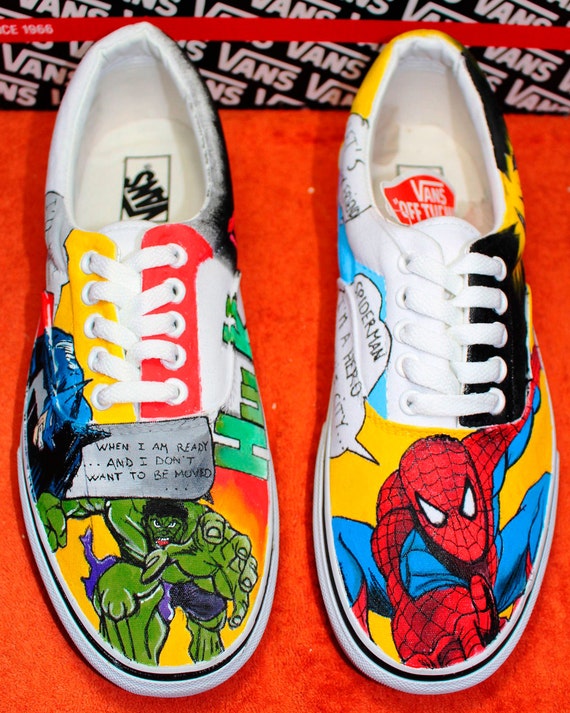 vans spiderman shoes