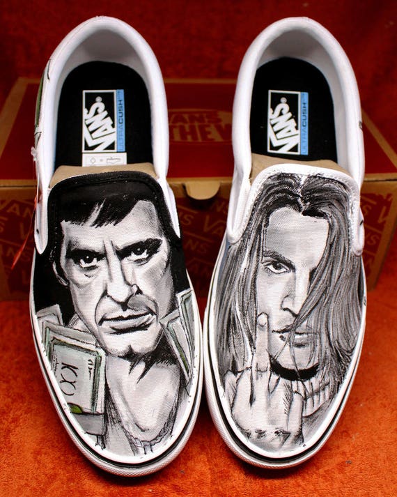 Vans Scarface Blow Custom Shoes Hand-painted - Etsy