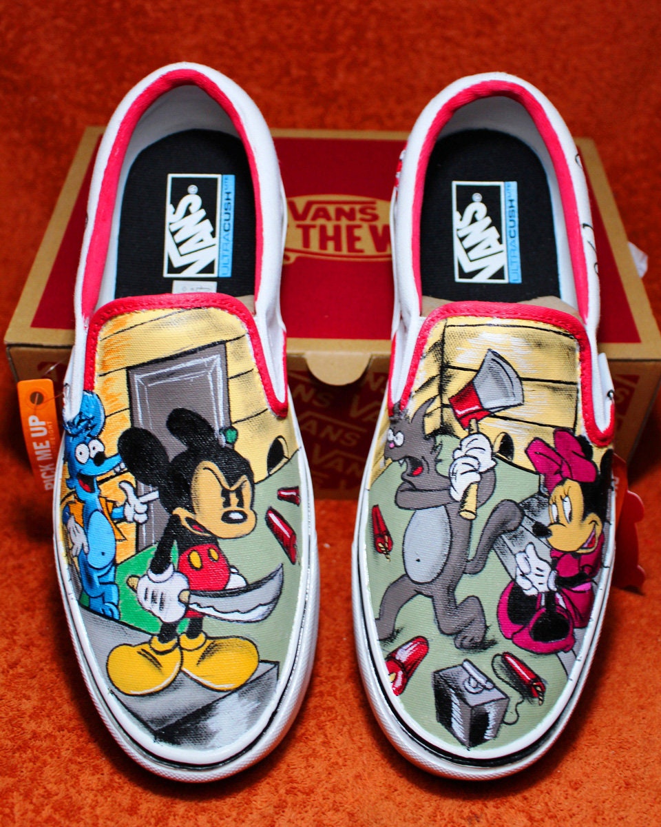 mickey mouse custom vans