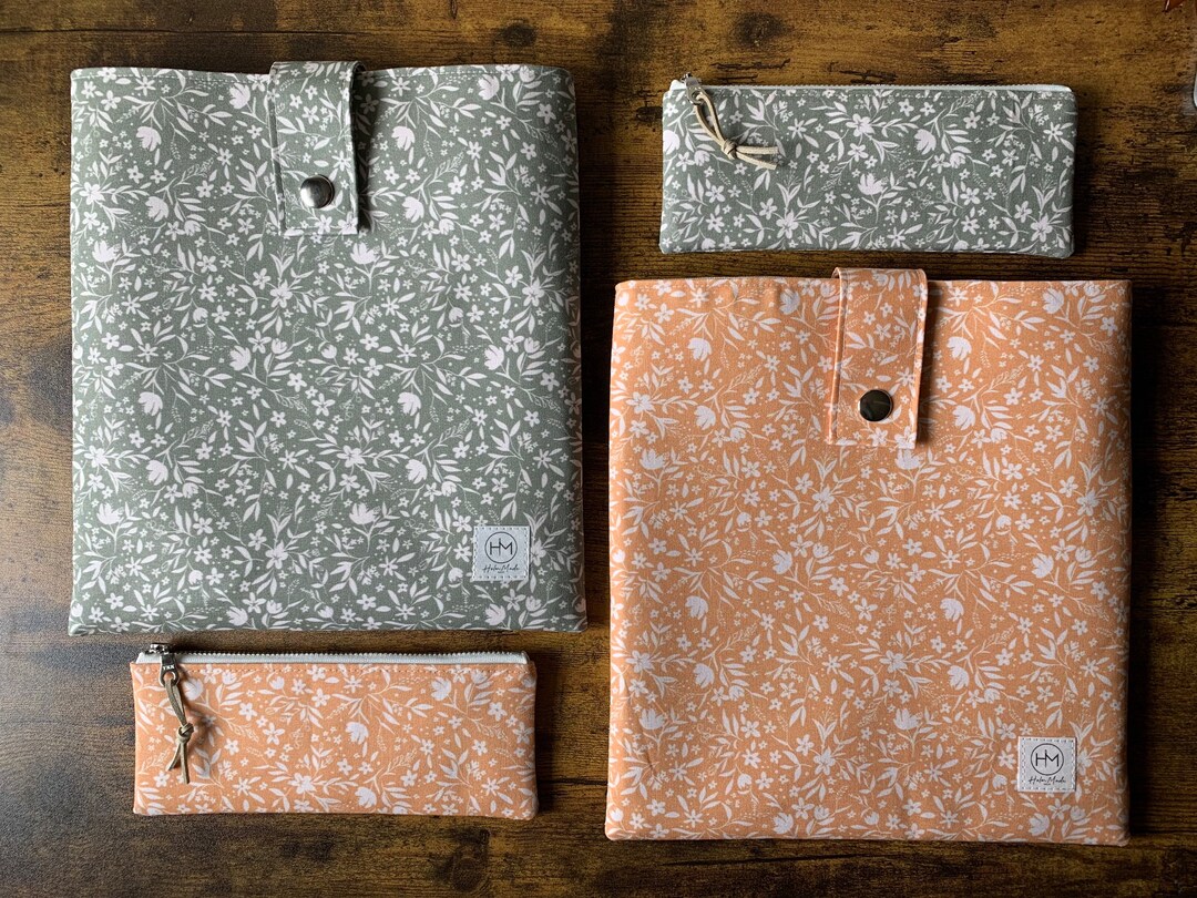 PLANNER Sleeve for 7x9 With Pencil Pouch Planner Pouch Set Marker Pouch Daisy Planner Sleeve