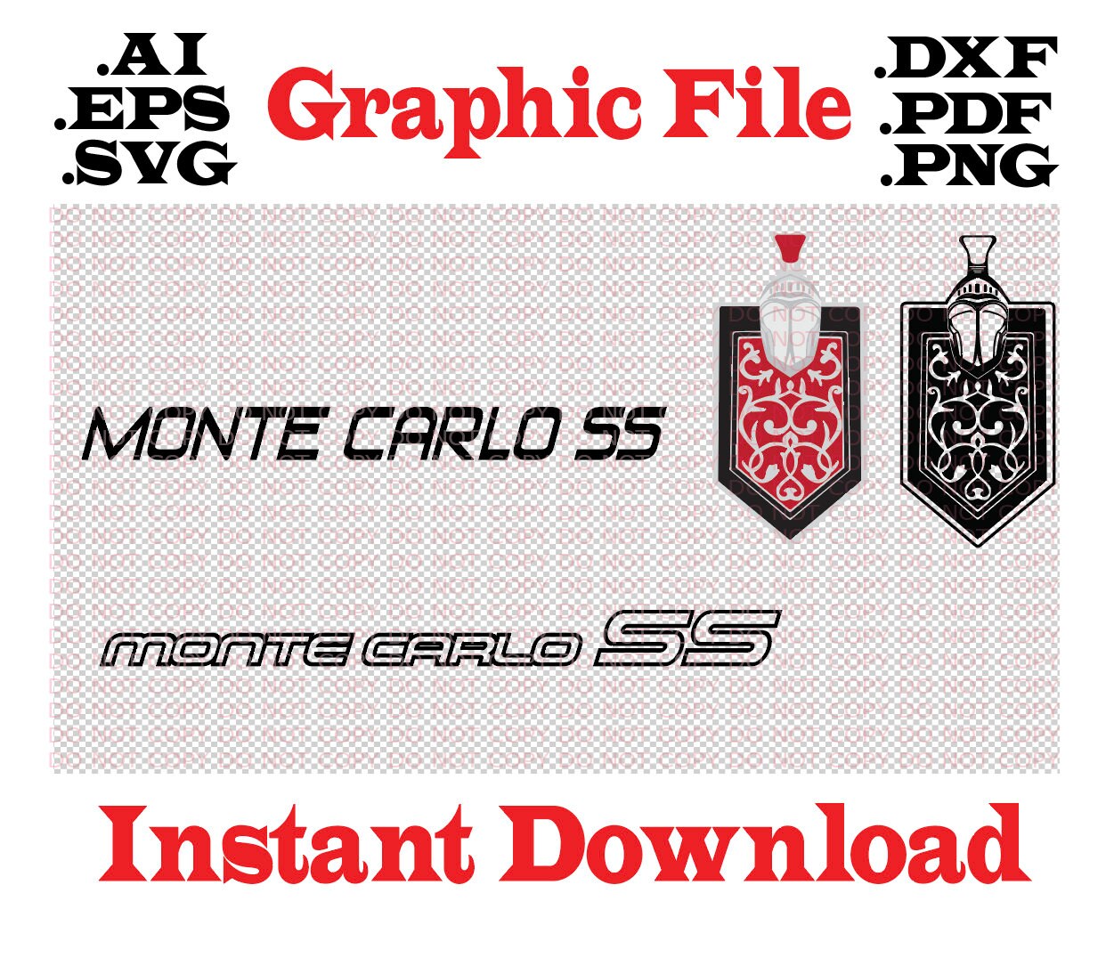 Monte Carlo File Pack Clip Art Eps Svg Ai Pdf Png Dxf | Etsy