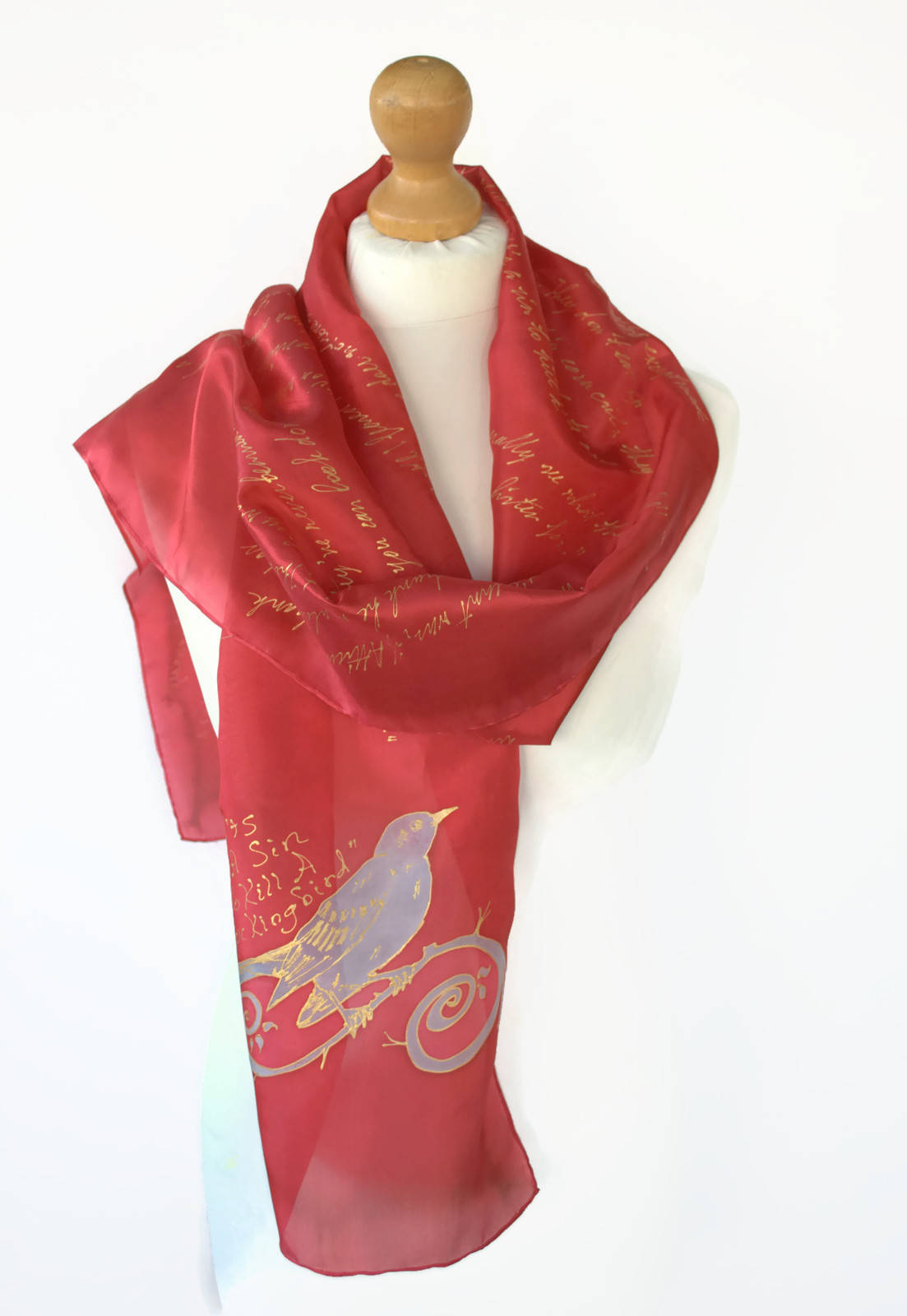 To Kill A Mockingbird Quotes Book Literature Scarf Hand Etsy