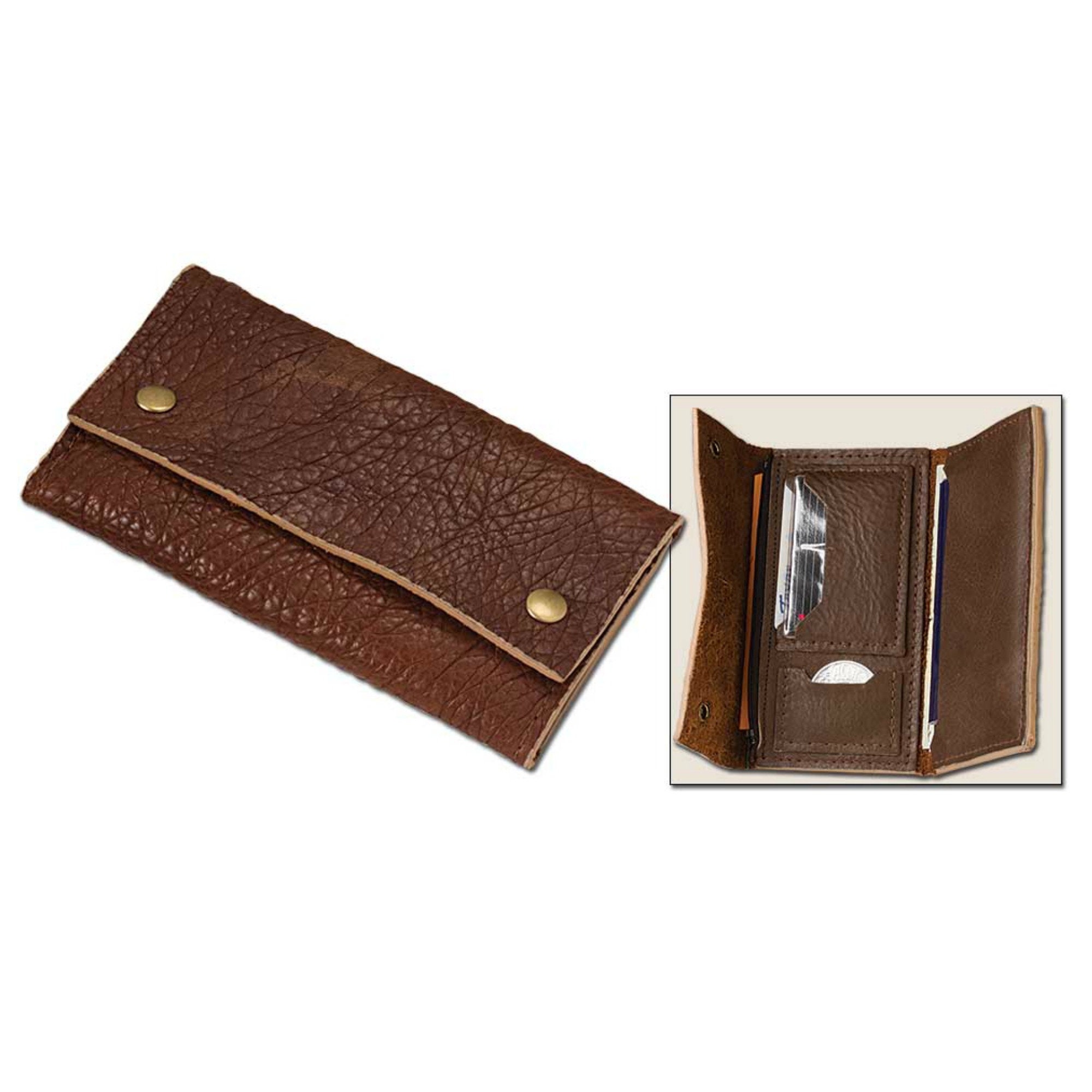 Genuine bison leather wallet kit diy make your own wallet Etsy