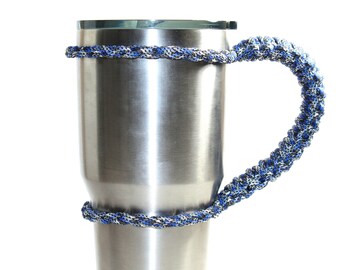 Paracord Cup Handle - Yeti Cup Handle - Ozark Cup Handle - RTIC Cup Handle - 30oz Tumbler - Cup Holder - Gift For Him - Gift For Her