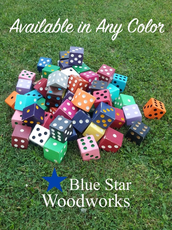 The Create Your Own Set of Dice Custom Color Yardzee, Giant Dice Game