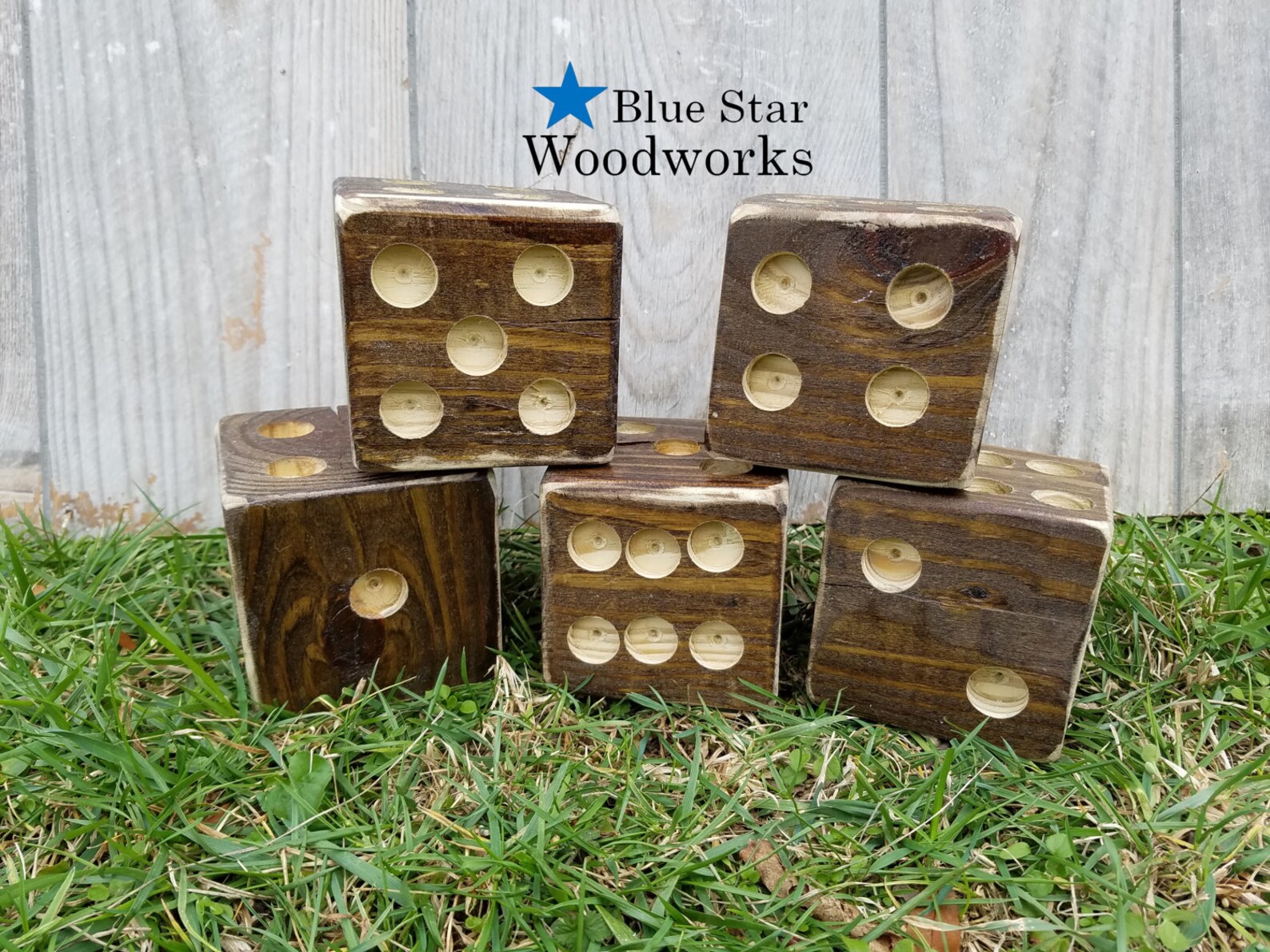 Natural manchado patio de bodas Yardzee Yard Yahtzee rústico | Etsy