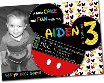 3rd birthday invite etsy