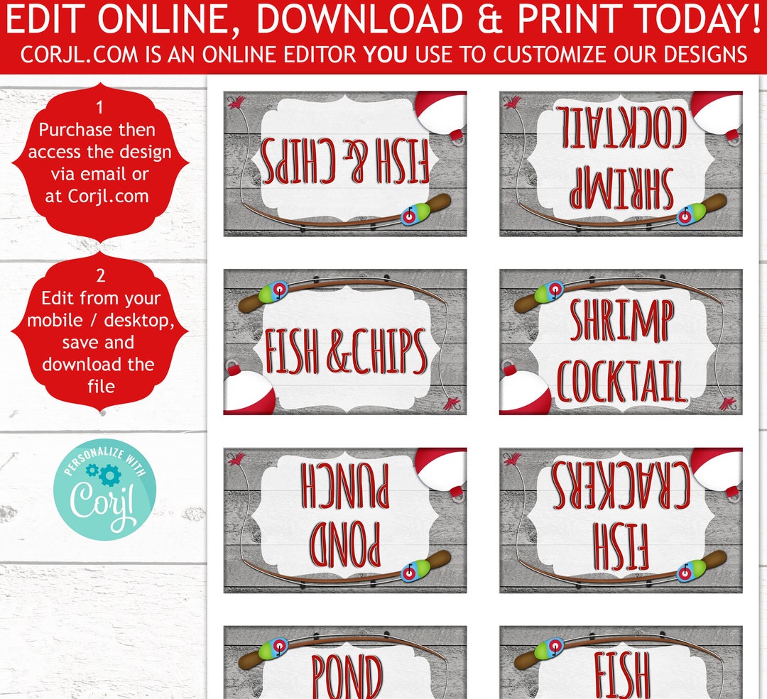 O Fish Ally One Etiquettes Alimentaires Peche Anniversaire Etsy France