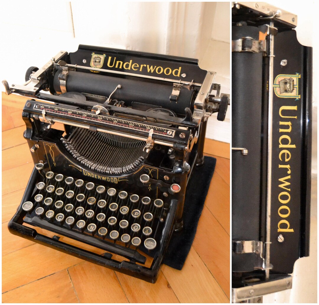 Antique Underwood No 5 Typewriter, 1909, Fully Functional, Vintage ...