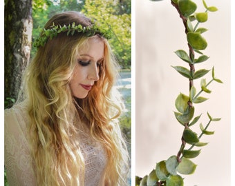 Eucalyptus Wreath - flower wreath, elven crown, wedding, bridal wreath, flower crown, handmade | Miss Cherry Blossom