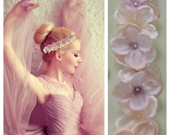 Hortensia - flower wreath, hydrangea flower hair band, elf crown, wedding, bridal wreath, handmade | Miss Cherry Blossom