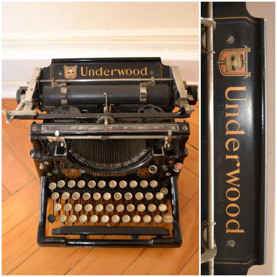 【アンティーク】アンダーウッド No5 タイプライター UNDER WOOD Underwood No. 5