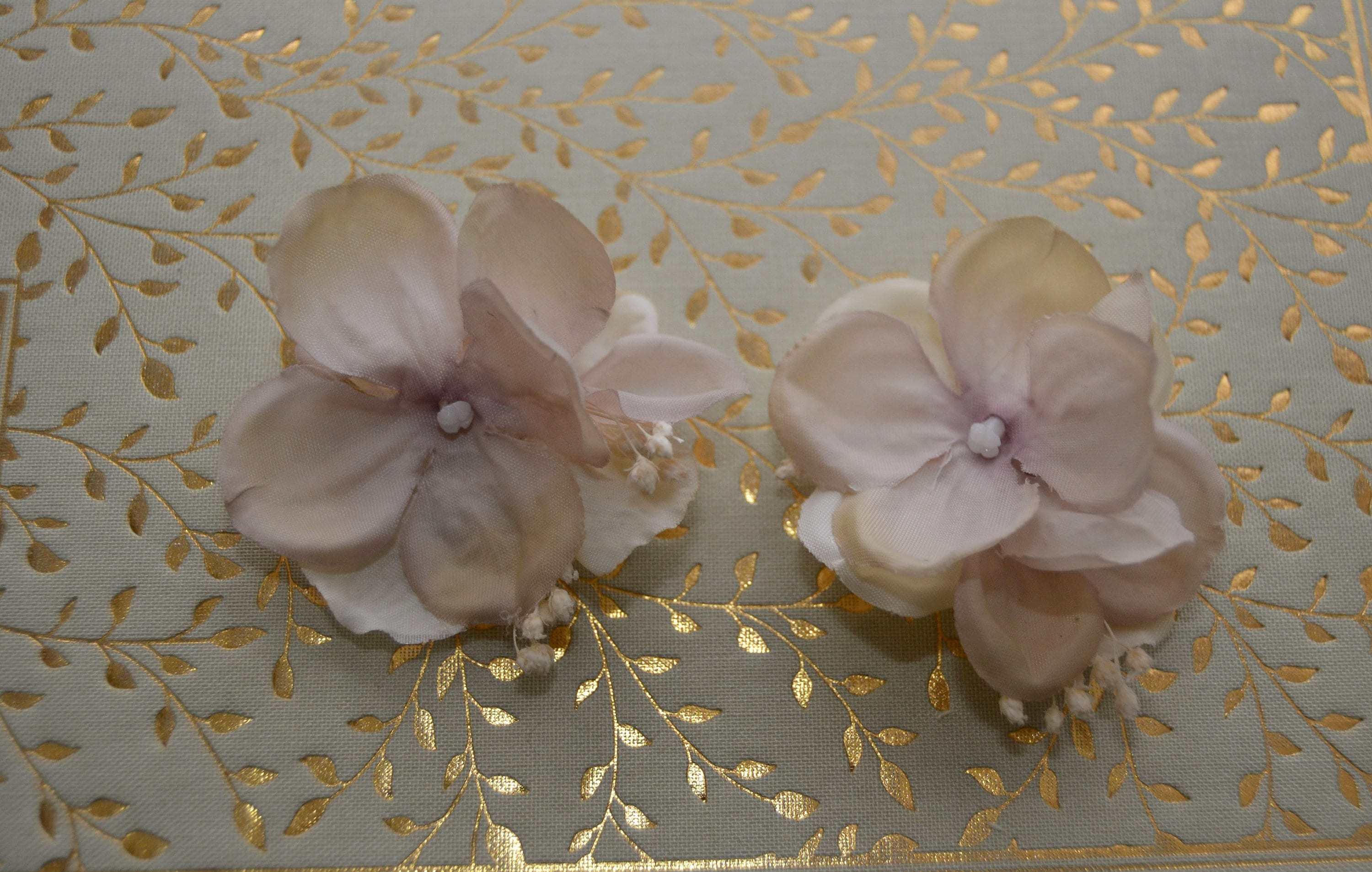 Hortensia - Flower clips for the shoes, shoe clips, wedding, boho wedding, cottagecore