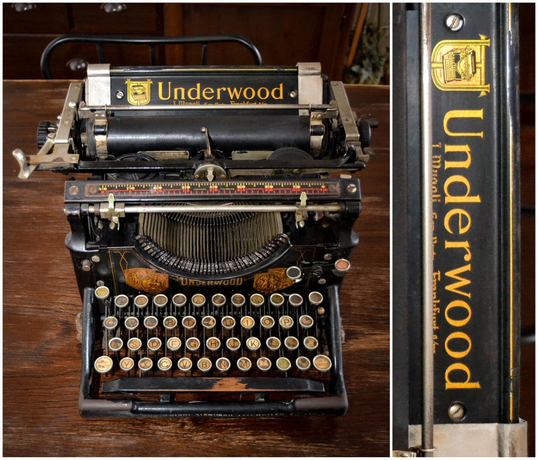 Antique Underwood No 5 Typewriter, 1911, Fully Functional, Vintage ...