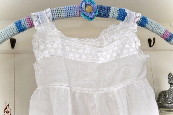 Original Vintage 1950 Baby Dress/ Christening Gow… - image 8