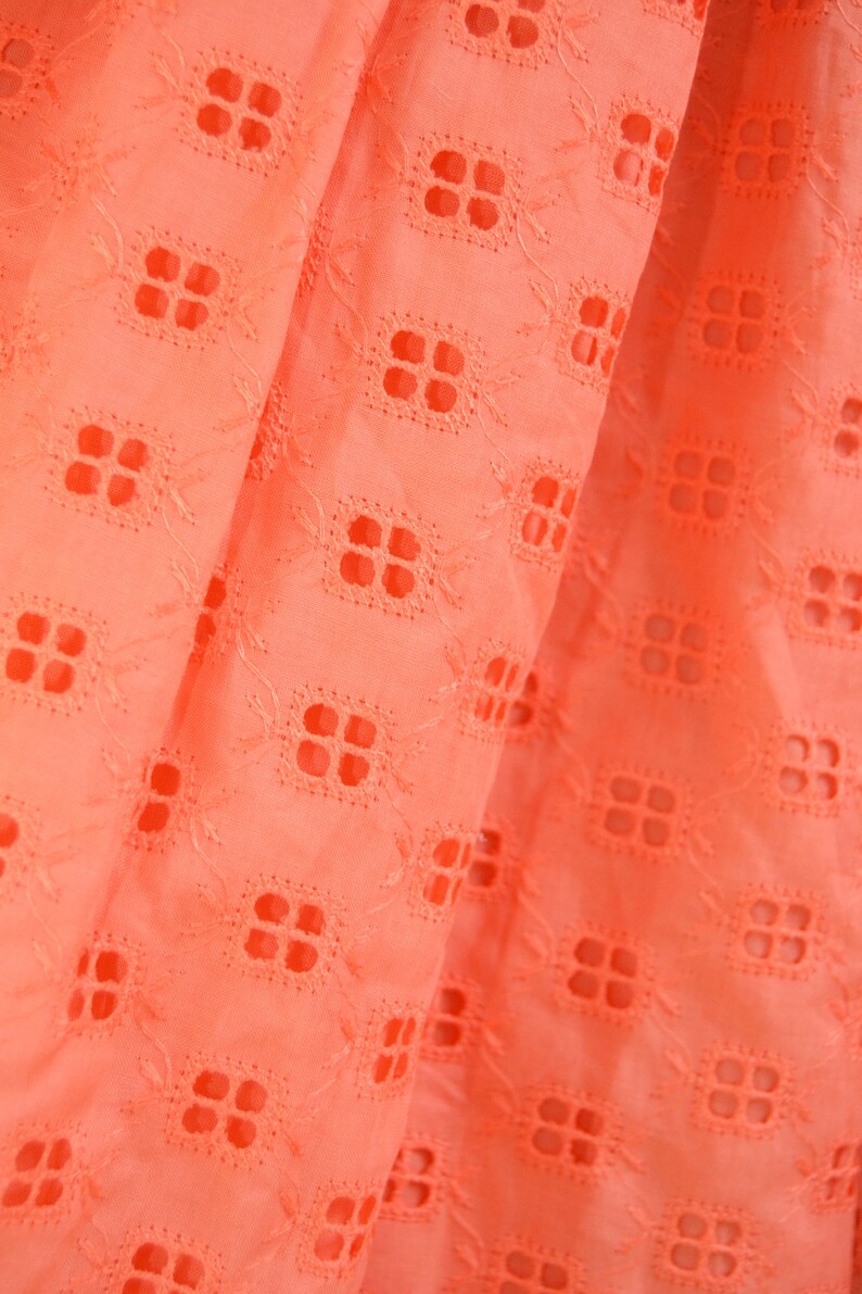 34-36 mod excellent condition for Petticoat 50s size XS Vintage 1950 Dress beautiful color Coral  Peach