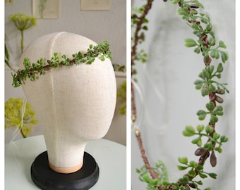 Fresh Greenery - flower wreath, artificial flowers, elven crown, wedding, bridal wreath, handmade | Miss Cherry Blossom