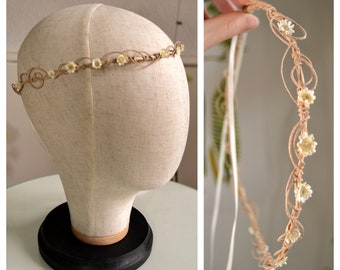 Pixie Crown - flower wreath, dried flowers, elf crown, wedding, bridal wreath, handmade | Miss Cherry Blossom