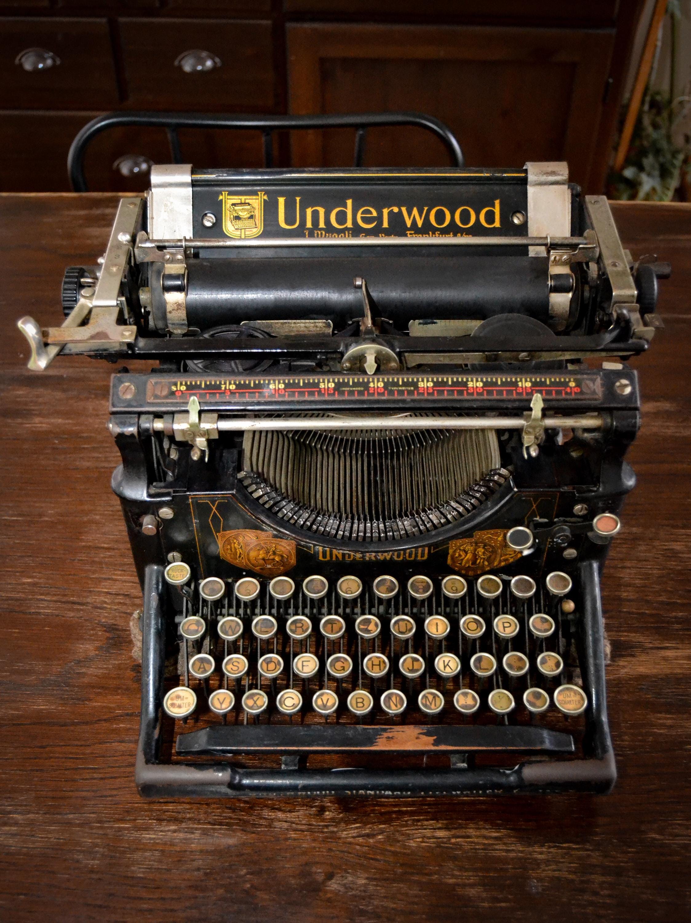 Antique Underwood No 5 Typewriter, 1911, Fully Functional, Vintage