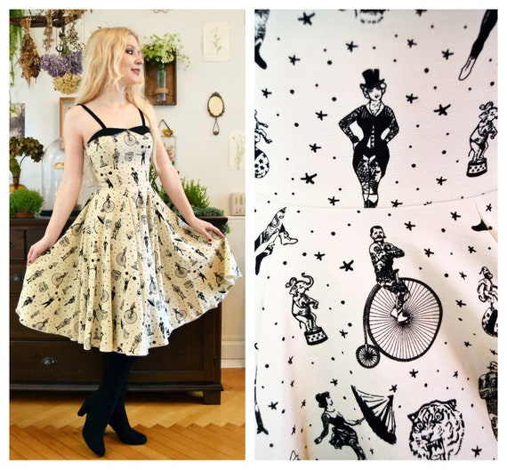 Vintage Dress Circus Girl, size 34, XS, Rockabilly