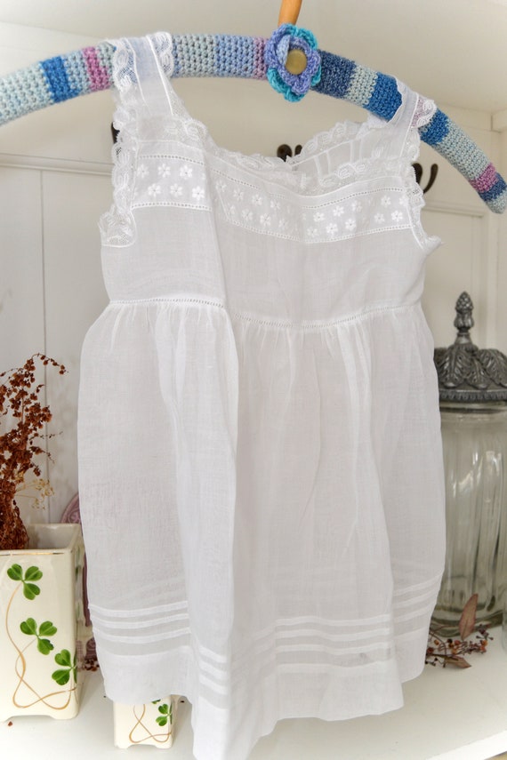 Original Vintage 1950 Baby Dress/ Christening Gow… - image 7