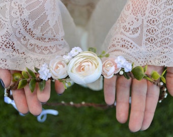 Bohemia - flower wreath, fairy crown, wedding, boho wedding, bridal wreath, flower crown, handmade | Miss Cherry Blossom
