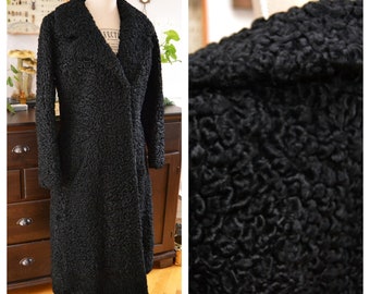 Original Vintage Bohemian Coat 60s, High Quality, Lamb, unworn, perfect condition