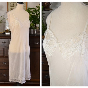Original Vintage Undergarment, Schiesser Lingerie, Size 36-38, S, sheer white, 1960, made in Germany