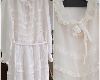 Original Vintage 1960 Baby Dress, made in Germany, kids size 70, children, 60s